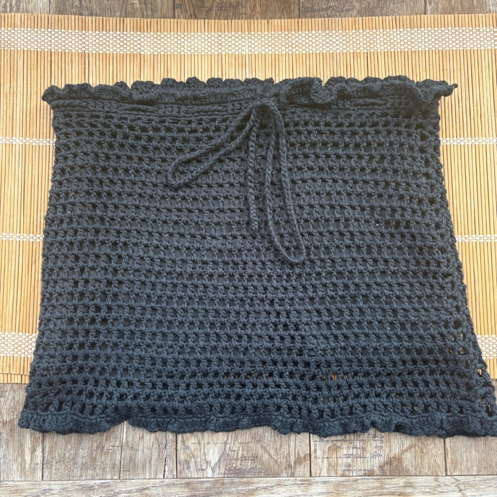 Tiger Mist Black Crochet Top